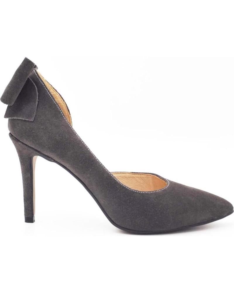 Zapatos-De-Mujer-EVA-MAÑAS-SALON-DE-PIEL-ABIERTO-LATERAL-LAZO-TRASERO-1502-GRIS