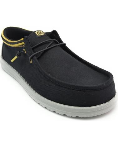 Schuhe für Herren HEY DUDE WALLY LETTERMAN BLAC NEGRO