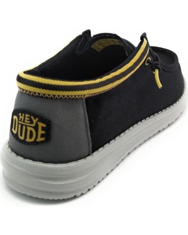 Schuhe für Herren HEY DUDE WALLY LETTERMAN BLAC NEGRO