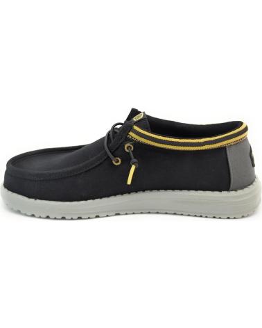 Schuhe für Herren HEY DUDE WALLY LETTERMAN BLAC NEGRO