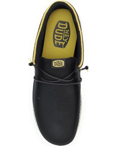 Schuhe für Herren HEY DUDE WALLY LETTERMAN BLAC NEGRO