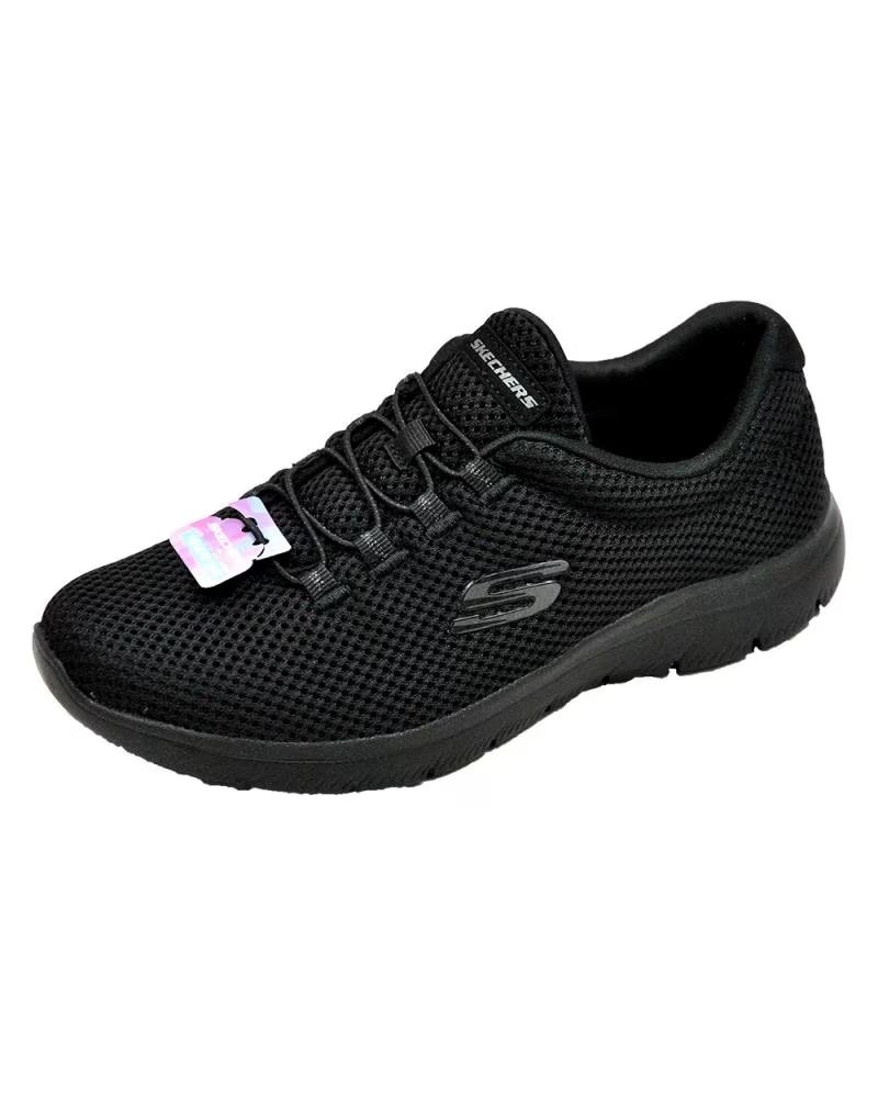 SKECHERS UNO LITE SANDAL-SUNNY STAND BASKETS NOIR NEGRO