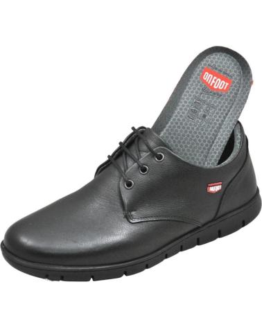 Mocasines de Hombre on foot 8900 BLUCHER PARA PLANTILLAS LABORAL HOMBRE NEGRO NEGRO