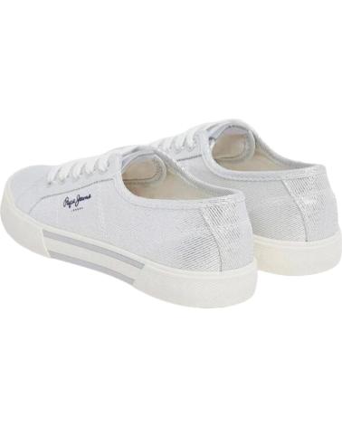 Sports-Shoes-De-Mujer-PEPE-JEANS-PLS31439-BRADY-PARTY-PLATA