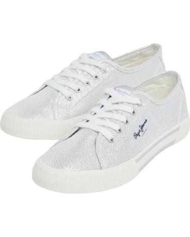Sports-Shoes-De-Mujer-PEPE-JEANS-PLS31439-BRADY-PARTY-PLATA
