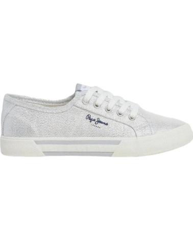 Sports-Shoes-De-Mujer-PEPE-JEANS-PLS31439-BRADY-PARTY-PLATA