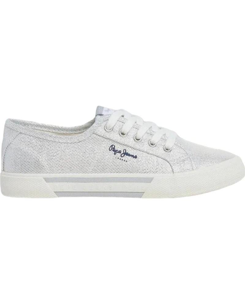 Sports-Shoes-De-Mujer-PEPE-JEANS-PLS31439-BRADY-PARTY-PLATA