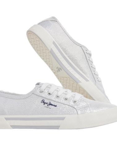 Sports-Shoes-De-Mujer-PEPE-JEANS-PLS31439-BRADY-PARTY-PLATA