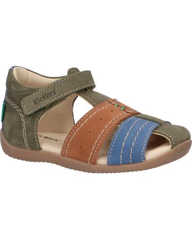 Sandalias de Niño KICKERS 785420-10 BIGBAZAR 203 KAKI FONCE MARR