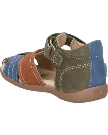 Sandalias de Niño KICKERS 785420-10 BIGBAZAR 203 KAKI FONCE MARR