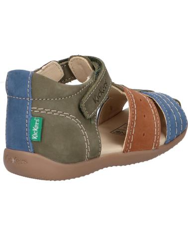 Sandalias de Niño KICKERS 785420-10 BIGBAZAR 203 KAKI FONCE MARR