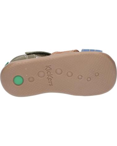 Sandalias de Niño KICKERS 785420-10 BIGBAZAR 203 KAKI FONCE MARR