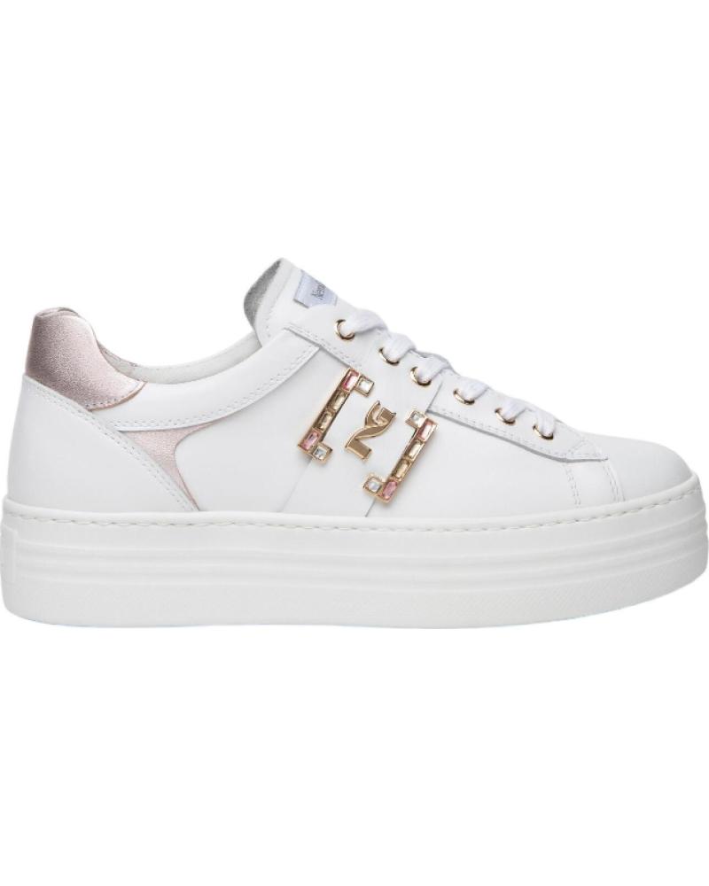 Zapatillas deporte pour Femme NERO GIARDINI SKIPPER ETOILE PU MONOD CAPR E409967D BLANCO