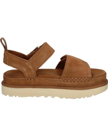 UGG FLAT LEATHER SANDALS 1136783 BROWN MARRóN
