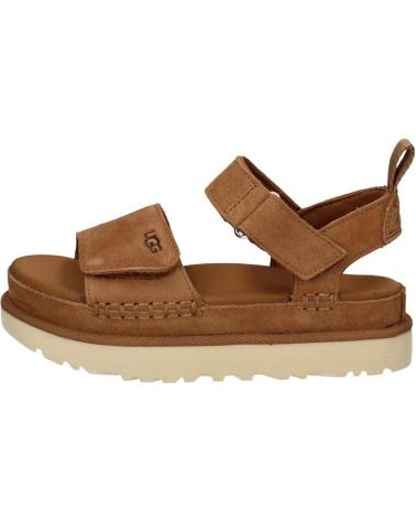 UGG FLAT LEATHER SANDALS 1136783 BROWN MARRóN