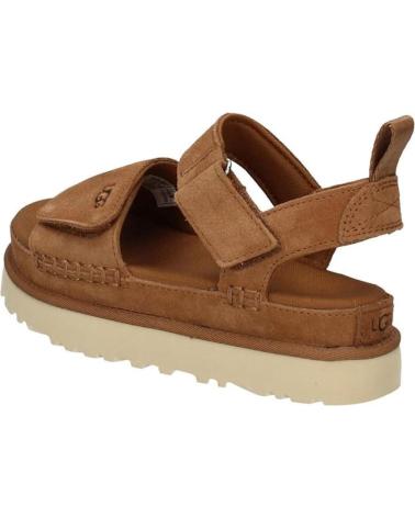 UGG FLAT LEATHER SANDALS 1136783 BROWN MARRóN