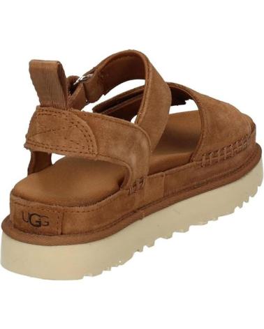 UGG FLAT LEATHER SANDALS 1136783 BROWN MARRóN