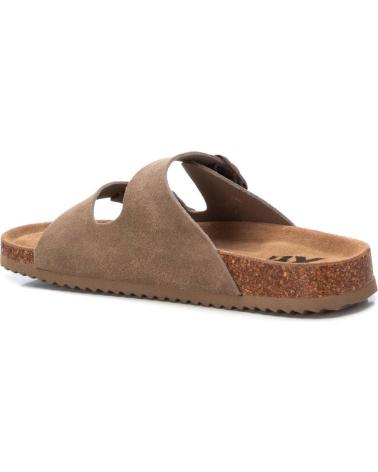 XTI SANDALIAS PLANAS DOS HEBILLAS MARRON