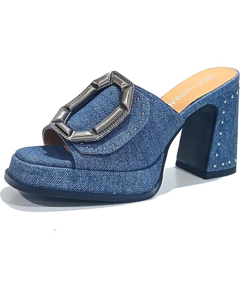 Sandalias de Mujer noa harmon SANDALIA DE PALA EN TEXTIL CON TACON Y PLATAFORMA JEANS