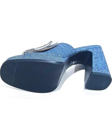Sandalias de Mujer noa harmon SANDALIA DE PALA EN TEXTIL CON TACON Y PLATAFORMA JEANS