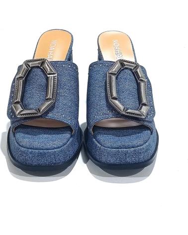 Sandalias de Mujer noa harmon SANDALIA DE PALA EN TEXTIL CON TACON Y PLATAFORMA JEANS
