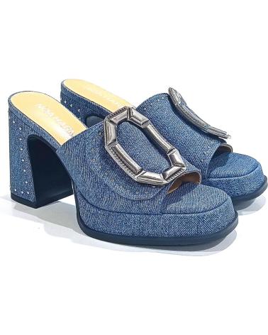 Sandalias de Mujer noa harmon SANDALIA DE PALA EN TEXTIL CON TACON Y PLATAFORMA JEANS