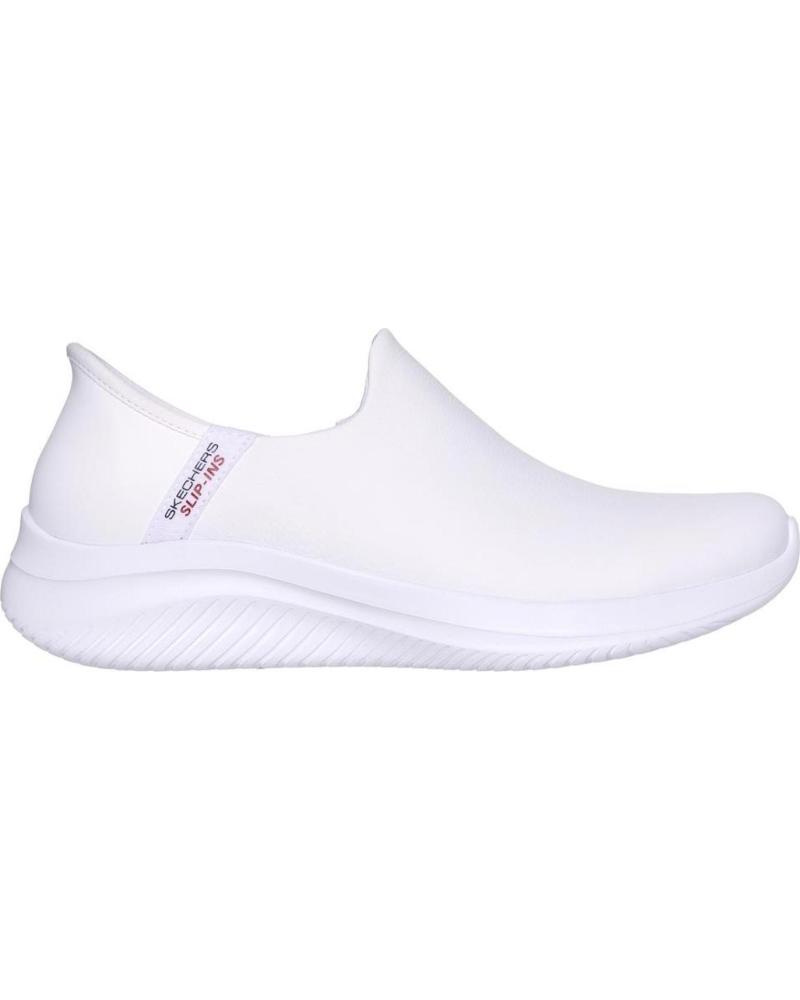 Sapatilhas-De-Mujer-SKECHERS-SLIP-INS-ULTRA-FLEX-BLANCO