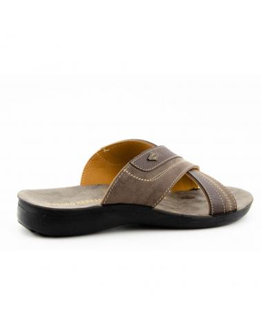Sandalen für Herren L&R SHOES GENERICO - CHANCLA CRUZADA MARRON