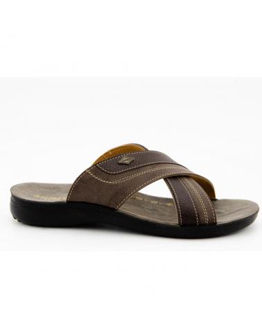 Sandalias de Hombre L&R SHOES GENERICO - CHANCLA CRUZADA MARRON