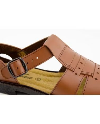 BUBBLE BOBBLE SANDÁLIAS DE COURO MD-4285 PARA HOMEM MARRON