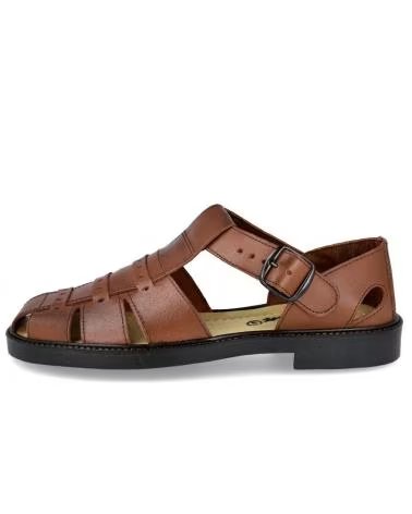 BUBBLE BOBBLE SANDÁLIAS DE COURO MD-4285 PARA HOMEM MARRON
