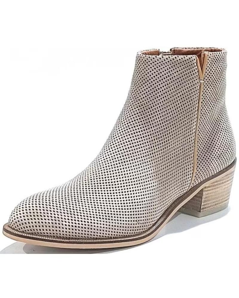 Woman Mid boots ALPE BOTIN CASUAL DE NOBUK PICADO CON TACON DESERT