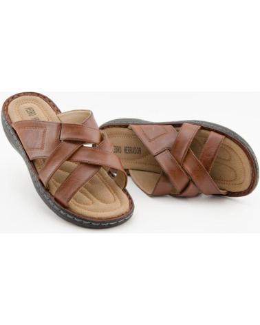 Sandalen für Herren L&R SHOES LR SHOES A297 SANDALIAS PARA HOMBRE MARRON