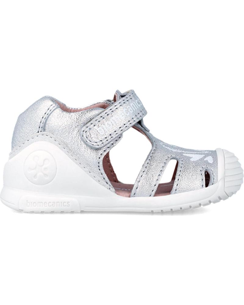 Sandalen für Mädchen BIOMECANICS SANDALIA CORAZONES 242101-B PLATA