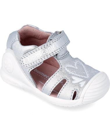 Sandalen für Mädchen BIOMECANICS SANDALIA CORAZONES 242101-B PLATA