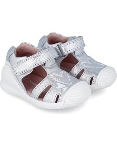 Sandalen für Mädchen BIOMECANICS SANDALIA CORAZONES 242101-B PLATA