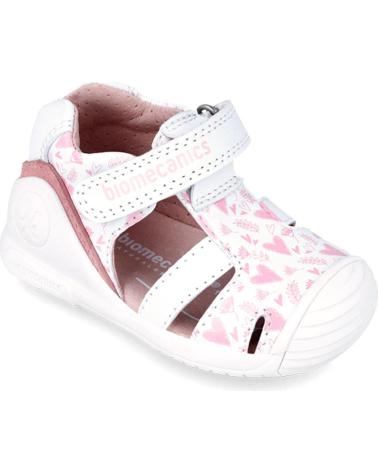 Sandales pour Fille BIOMECANICS SANDALIAS SAUVAGE 242104-A PRIMEROS PASOS BLANCO