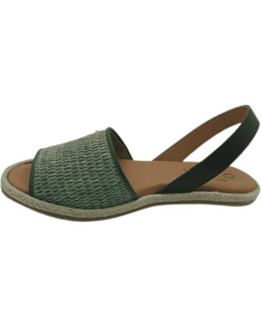 Sandali per Donna e Bambina POPA MENORQUINA 001 MENDOZA RAFIA VERDE