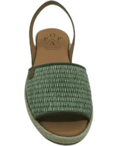 Sandali per Donna e Bambina POPA MENORQUINA 001 MENDOZA RAFIA VERDE