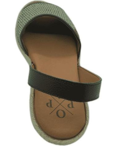 Sandali per Donna e Bambina POPA MENORQUINA 001 MENDOZA RAFIA VERDE