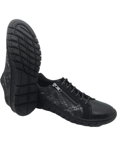 Deportivas de Mujer BAERCHI ZAPATO PIEL MUJER 60600 NEGRO