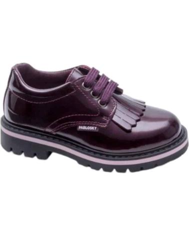 Zapatos de Niña PABLOSKY ZAPATO BLUCHER NINA 348199 BURDEOS