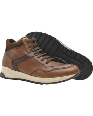 Botines de Hombre BAERCHI BOTIN CASUAL PIELL HOMBRE 1301 MARRON CUERO