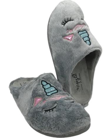 Calzado de casa de Niña ZAPY ZAPATILLA DESTALONADA CASA NINA AC500721 GRIS