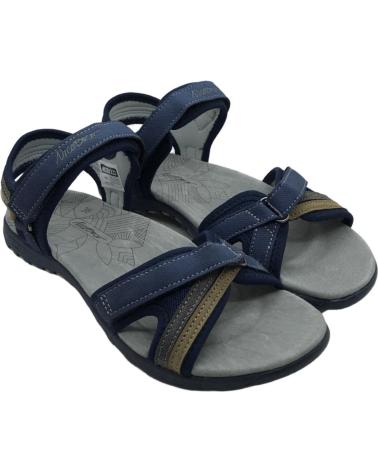 Sandales pour Femme NICOBOCO SANDALIA TREKKING MUJER CROCO 38-316 AZUL