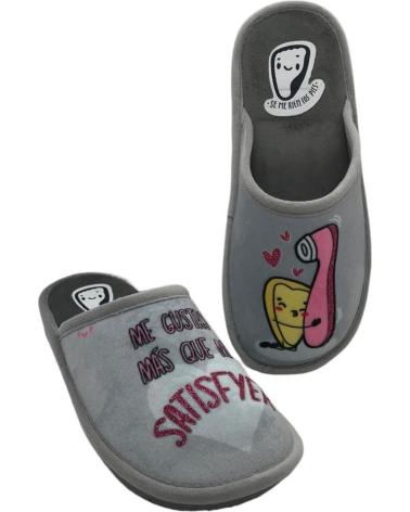 Calzado de casa de Mujer SE ME RIEN LOS PIES ZAPATILLA CASA MUJER JONAS11 GRIS