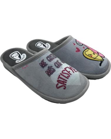 Calzado de casa de Mujer SE ME RIEN LOS PIES ZAPATILLA CASA MUJER JONAS11 GRIS