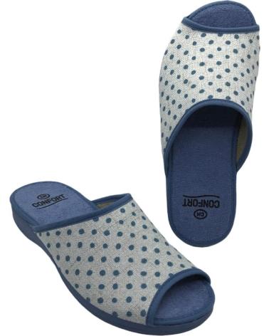 Woman House slipers CMCONFORT ZAPATILLA DESTALONADA CASA MUJER 40085 AZUL