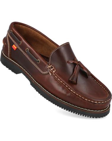 Zapatos de Hombre ESPIEL 24H E218 15 ZAPATOS NAUTICO TIPO APACHE CUERO