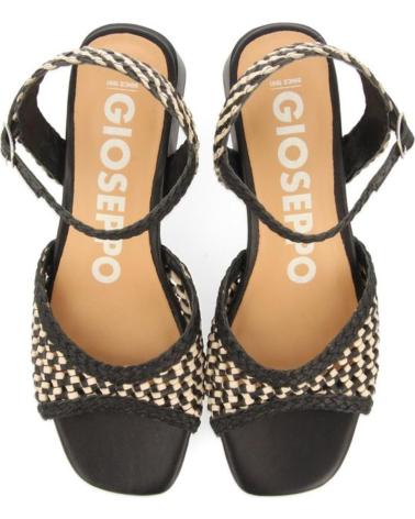 Sandálias de Mulher GIOSEPPO SANDALIAS DE TACN CON PALA TRENZADA LADOSK 72292 NEGRO